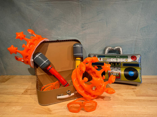 Photobooth prop set oranje