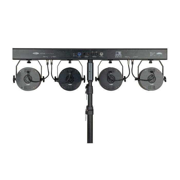 SHOWTEC LUNA FOUR BAR 60 LIGHTSET AAN T-BAR