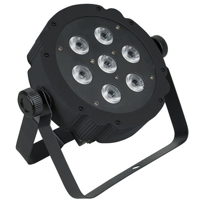 SHOWTEC COMPACT PAR 7 TRI PLATTE RGB LED-PAR ZWART