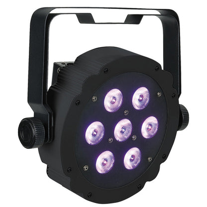 SHOWTEC COMPACT PAR 7 TRI PLATTE RGB LED-PAR ZWART