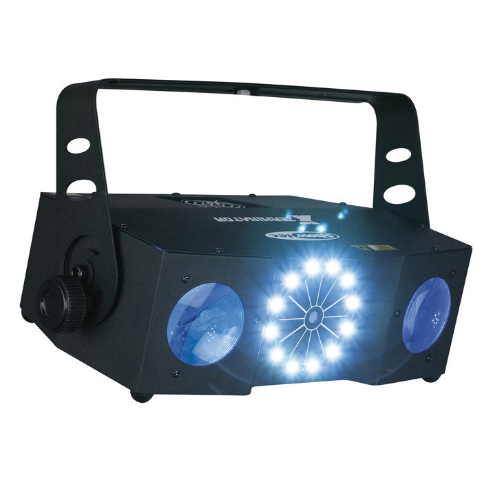 SHOWTEC X-TERMINATOR LASER EN STROBOSCOOP LED LICHTEFFECT