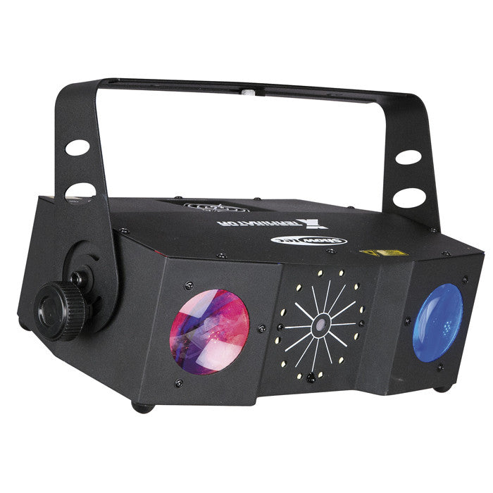 SHOWTEC X-TERMINATOR LASER EN STROBOSCOOP LED LICHTEFFECT