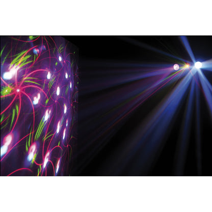 SHOWTEC X-TERMINATOR LASER EN STROBOSCOOP LED LICHTEFFECT