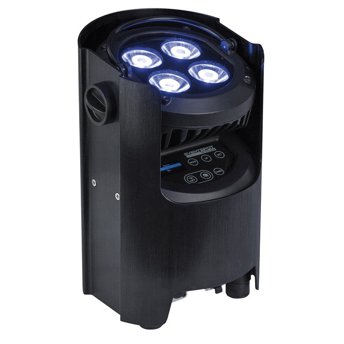 SHOWTEC EVENTSPOT 1600 Q4 RGBW LED-SPOT MET ACCU ZWART