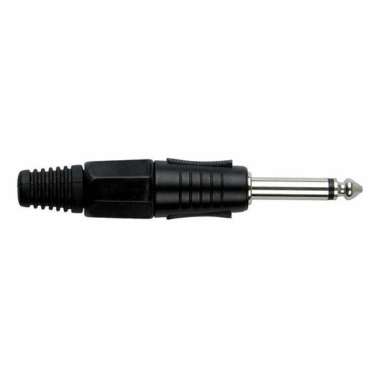 DAP 6.3MM JACKPLUG MONO ZWART