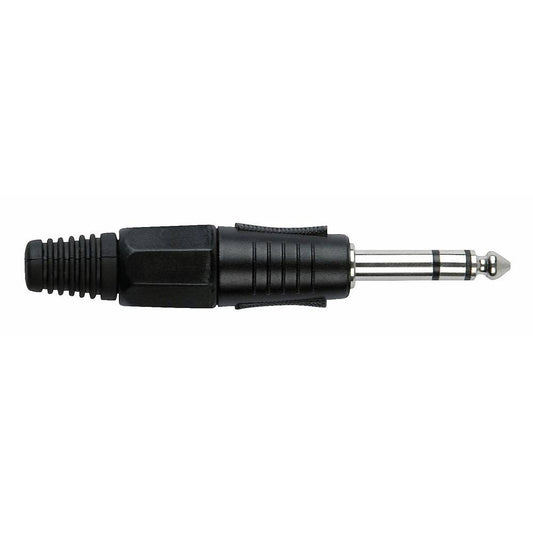 DAP 6.3MM JACKPLUG STEREO ZWART