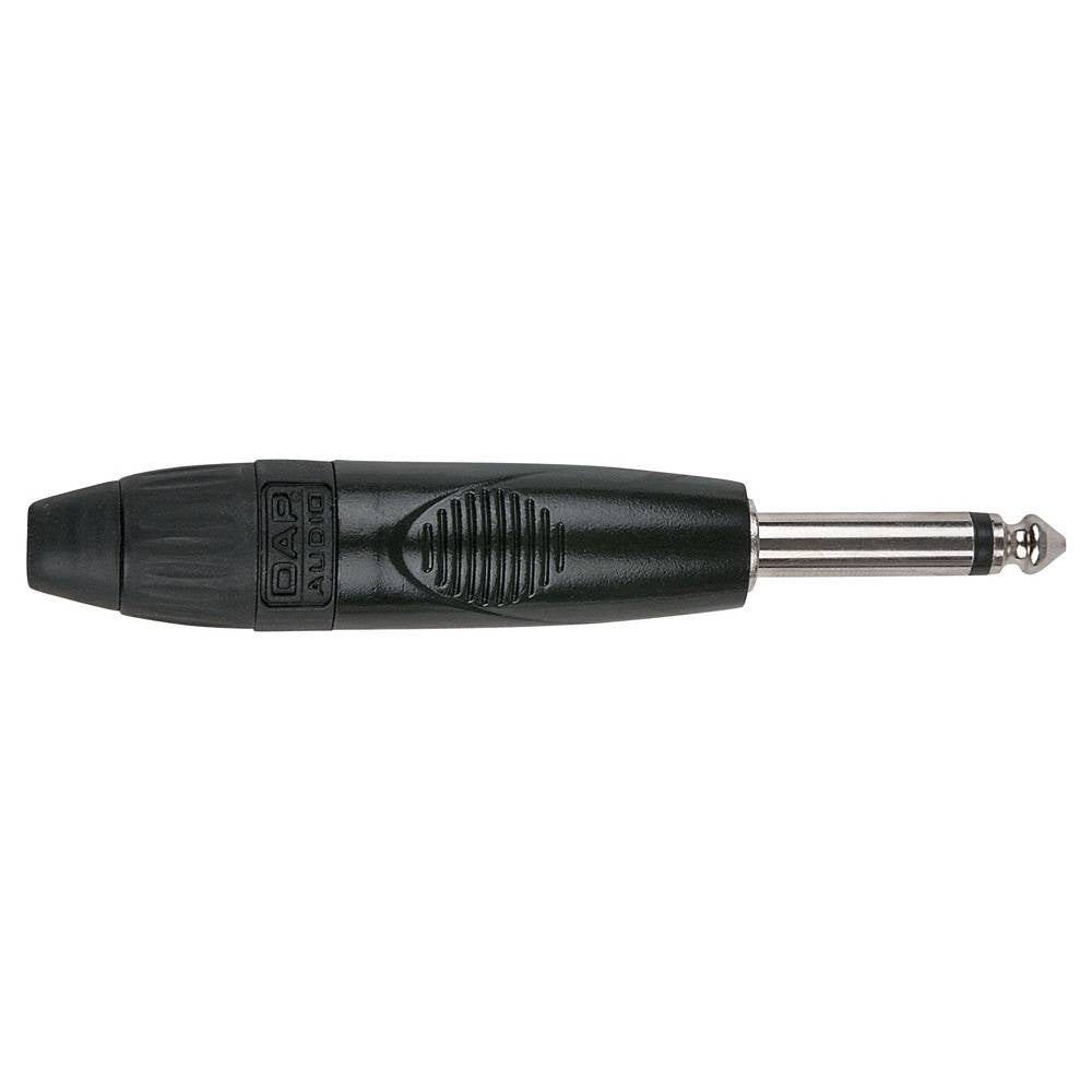 DAP 6.3MM JACKPLUG X-TYPE MONO ZWART