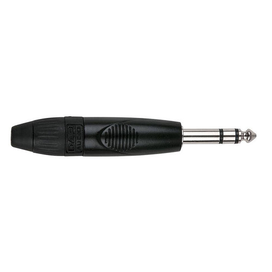 DAP 6.3MM JACKPLUG X-TYPE STEREO ZWART