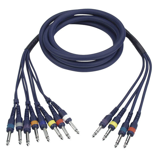 DAP FL69 8X MONO JACK NAAR 4X STEREO JACK 6M