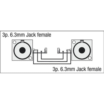 DAP FLA52 JACK DOORVOER ADAPTER