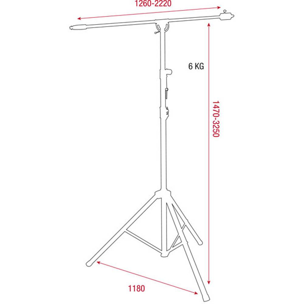 DAP MICROFOONSTATIEF VOOR OVERHEADS