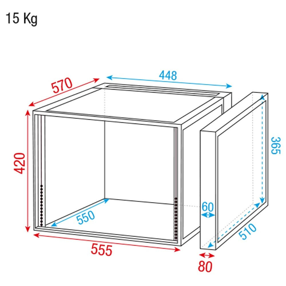 DAP RCA-DD8 19 INCH FLIGHTCASE 8 HE