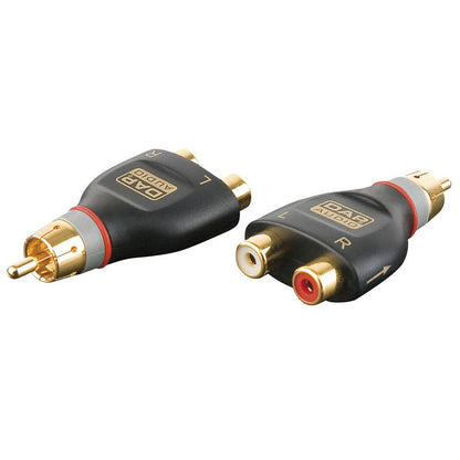 DAP XGA38 2X RCA FEMALE NAAR 1X RCA MALE ADAPTER