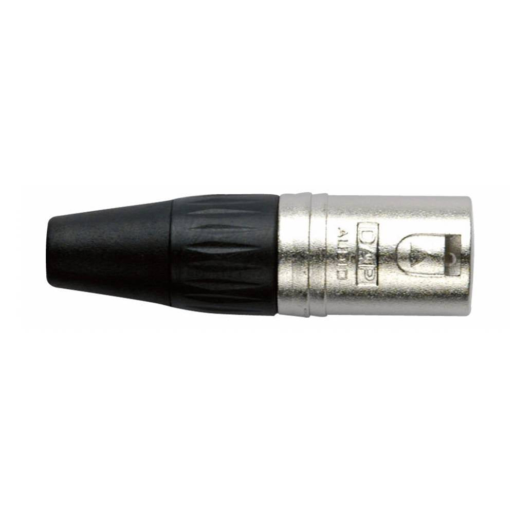 DAP XLR PLUG 3P MALE ZILVER