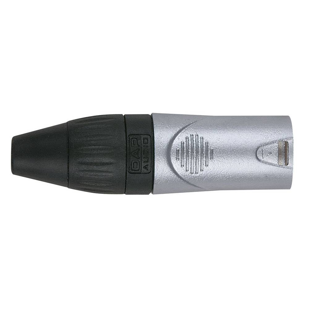 DAP XLR PLUG X-TYPE 3P MALE ZILVER