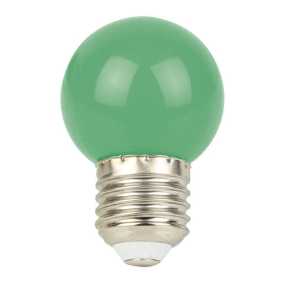 SHOWGEAR G45 E27 DIMBARE KUNSTSTOF LED-LAMP VOOR PRIKKABEL 1W GROEN