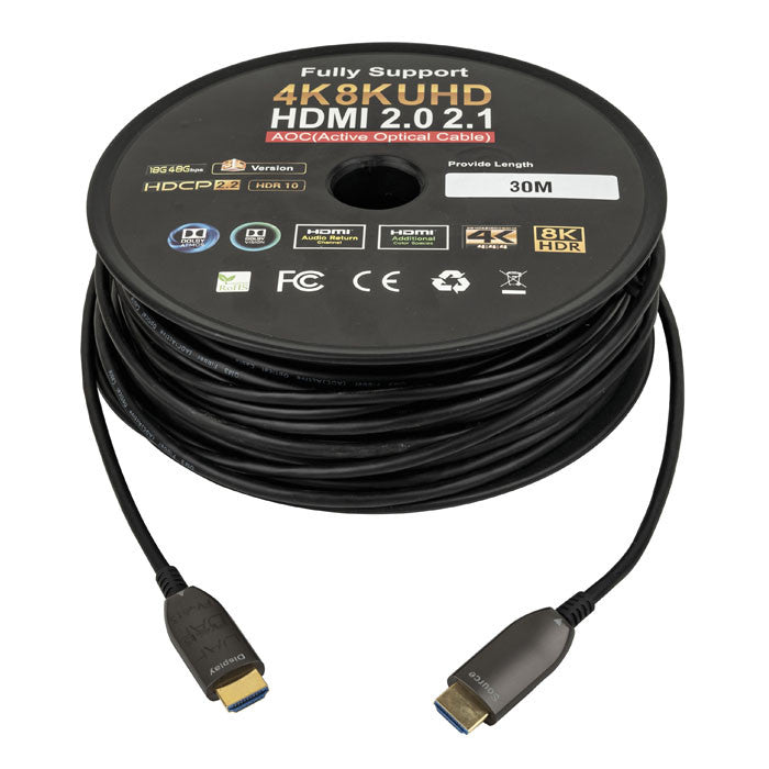 DAP HDMI 2.1 AOC 8K GLASVEZELKABEL 30 METER