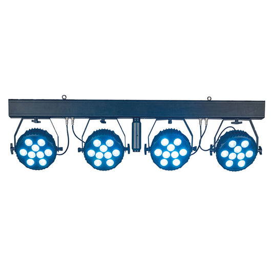 SHOWTEC LIGHTSET PRO 9/10 T-BAR MET 4 SPOTS RGBM