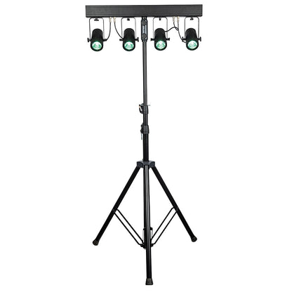 SHOWTEC PINSPOT BAR 4 RGBW T-BAR MET 4 PINSPOTS