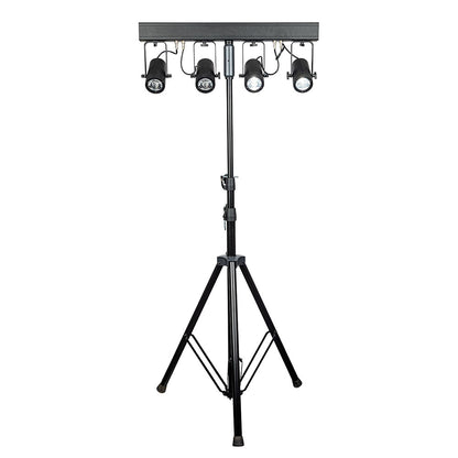 SHOWTEC PINSPOT BAR 4 WW T-BAR MET 4 PINSPOTS