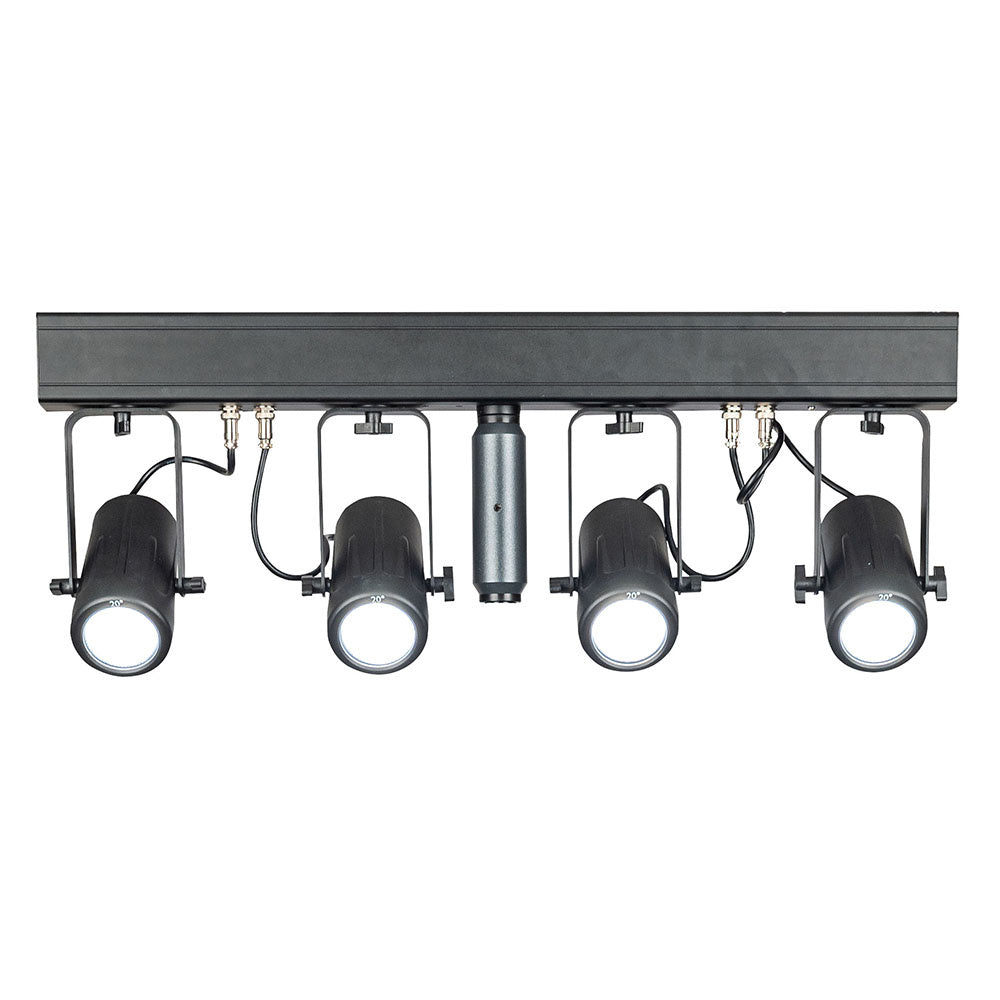 SHOWTEC PINSPOT BAR 4 WW T-BAR MET 4 PINSPOTS